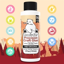 Bearly Art Precision Glue - The Original (inkl. Tip Kit) / Brun